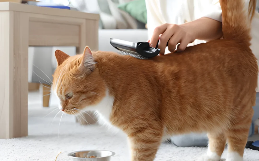 Grooming cat